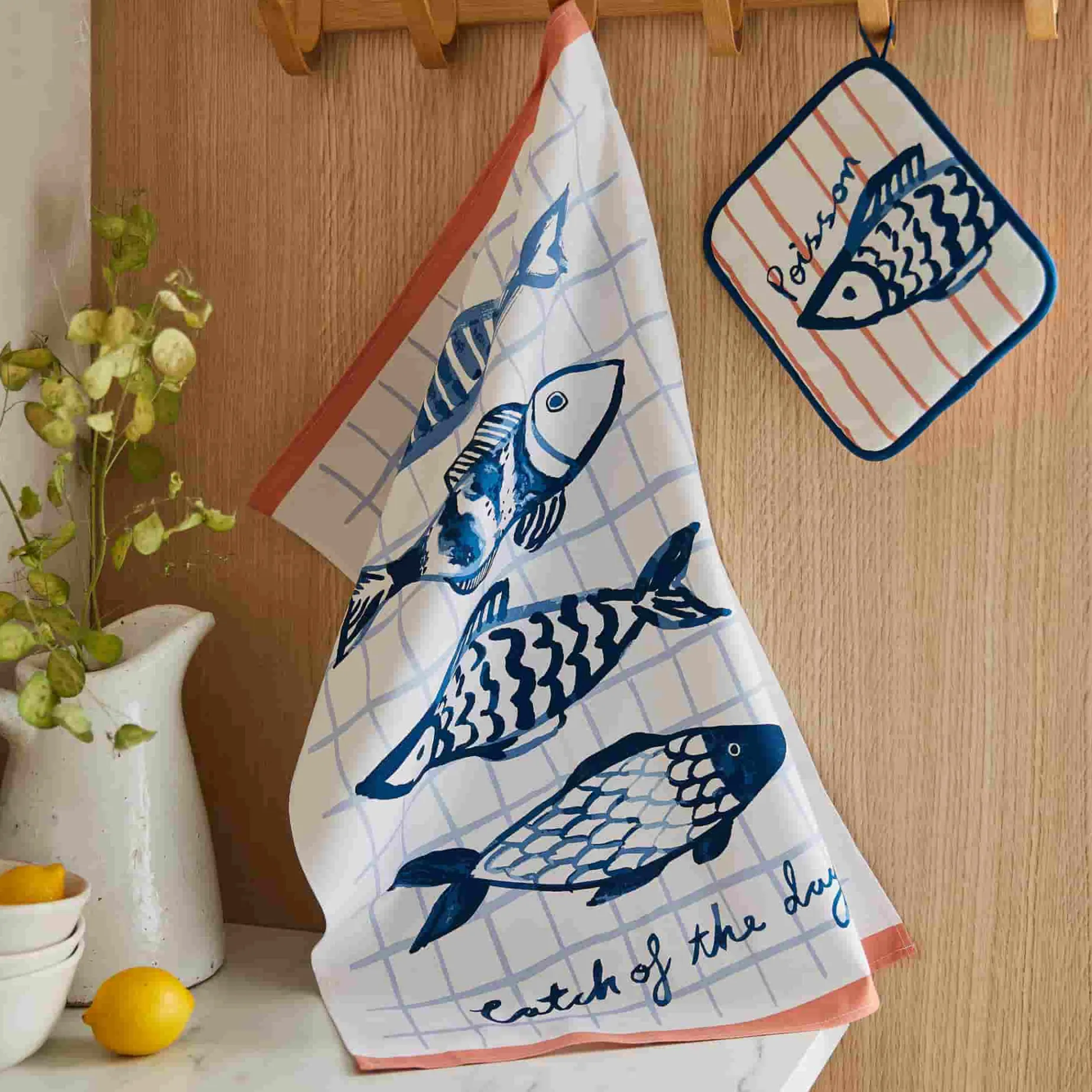 Catch of the Day Fish Tea Towel