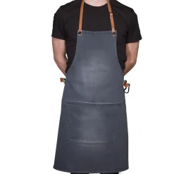 Dutchdeluxes Canvas BBQ Apron in Washed Grey