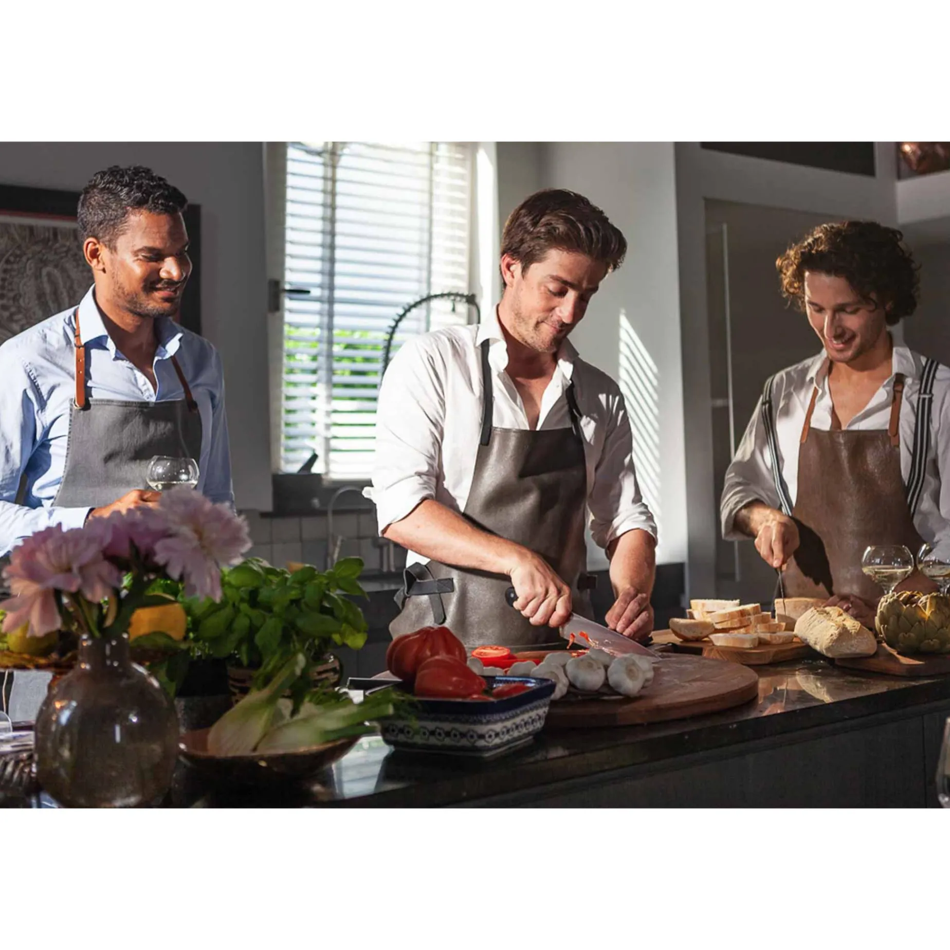 Dutchdeluxes Canvas BBQ Apron in Washed Grey