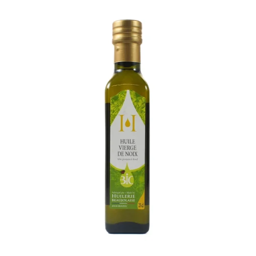 Huilerie Beaujolaise Organic Walnut Oil, Cold Pressed, 250ml