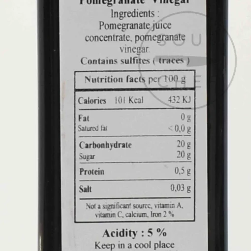 Huilerie Beaujolaise Pomegranate Vinegar, 250ml