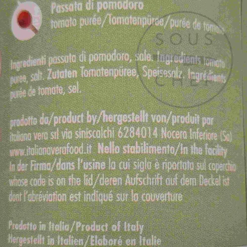 Italianavera Tomato Passata in Botanical Tin, 400g