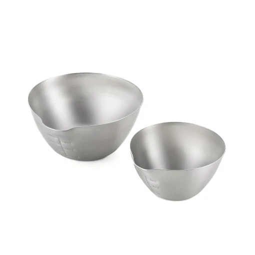 Japanese Stainless Steel Mixing Bowl with Pouring Spout