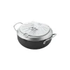 Japanese Tempura Frying Pot with Temperature Probe & Drip Rack