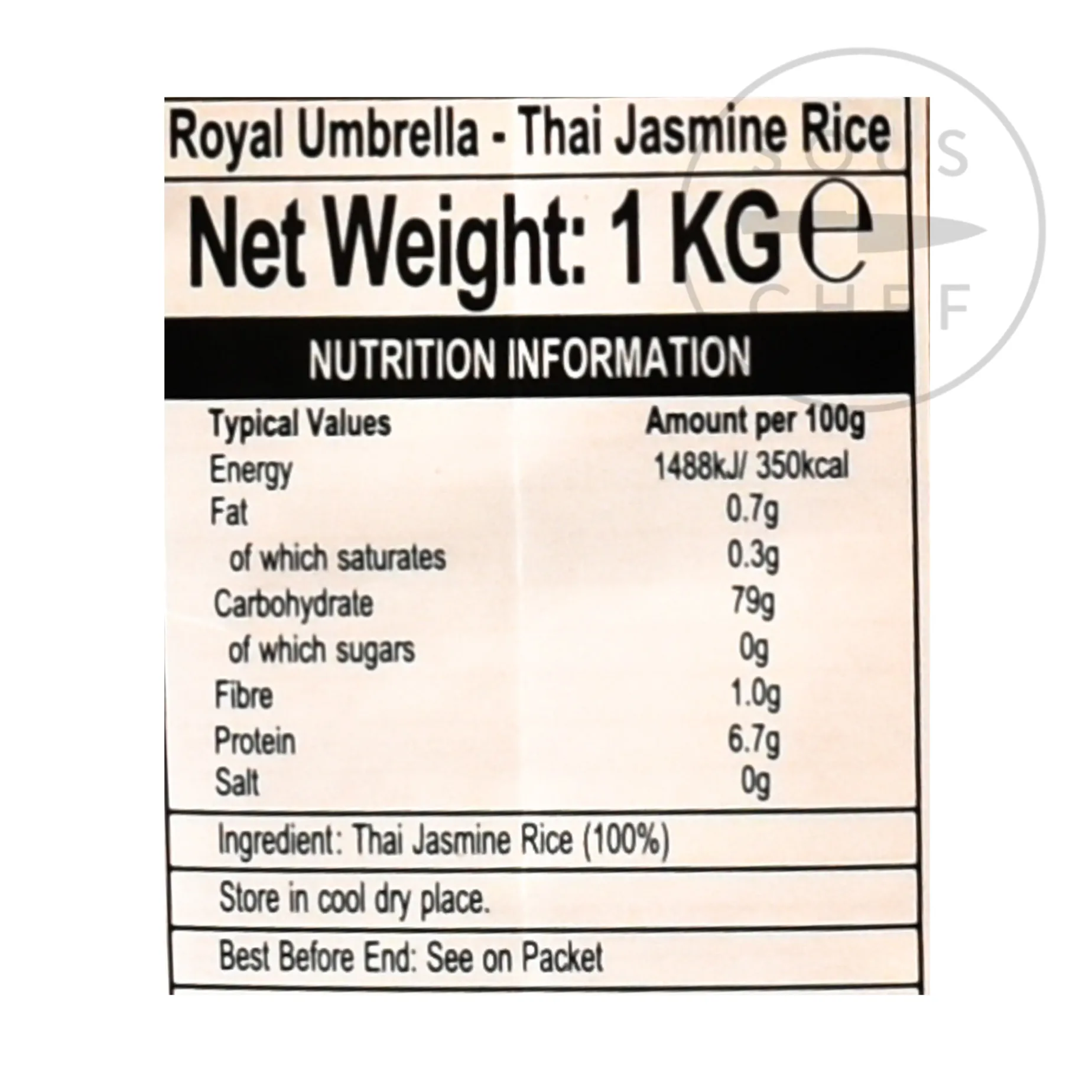 Jasmine Rice Thai Hom Mali, 1kg