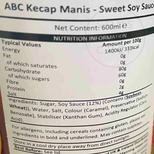 Kecap Manis Sweet Soy Sauce, 600ml
