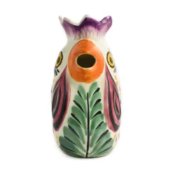 Mexican Hand Painted Rooster Milk Jug