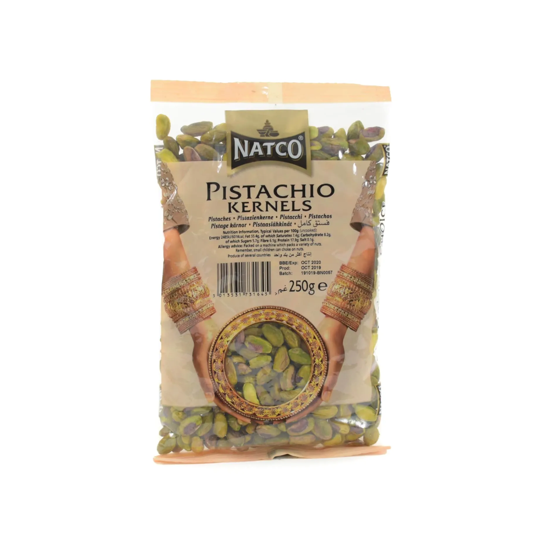 Natco Pistachio Kernels, 250g