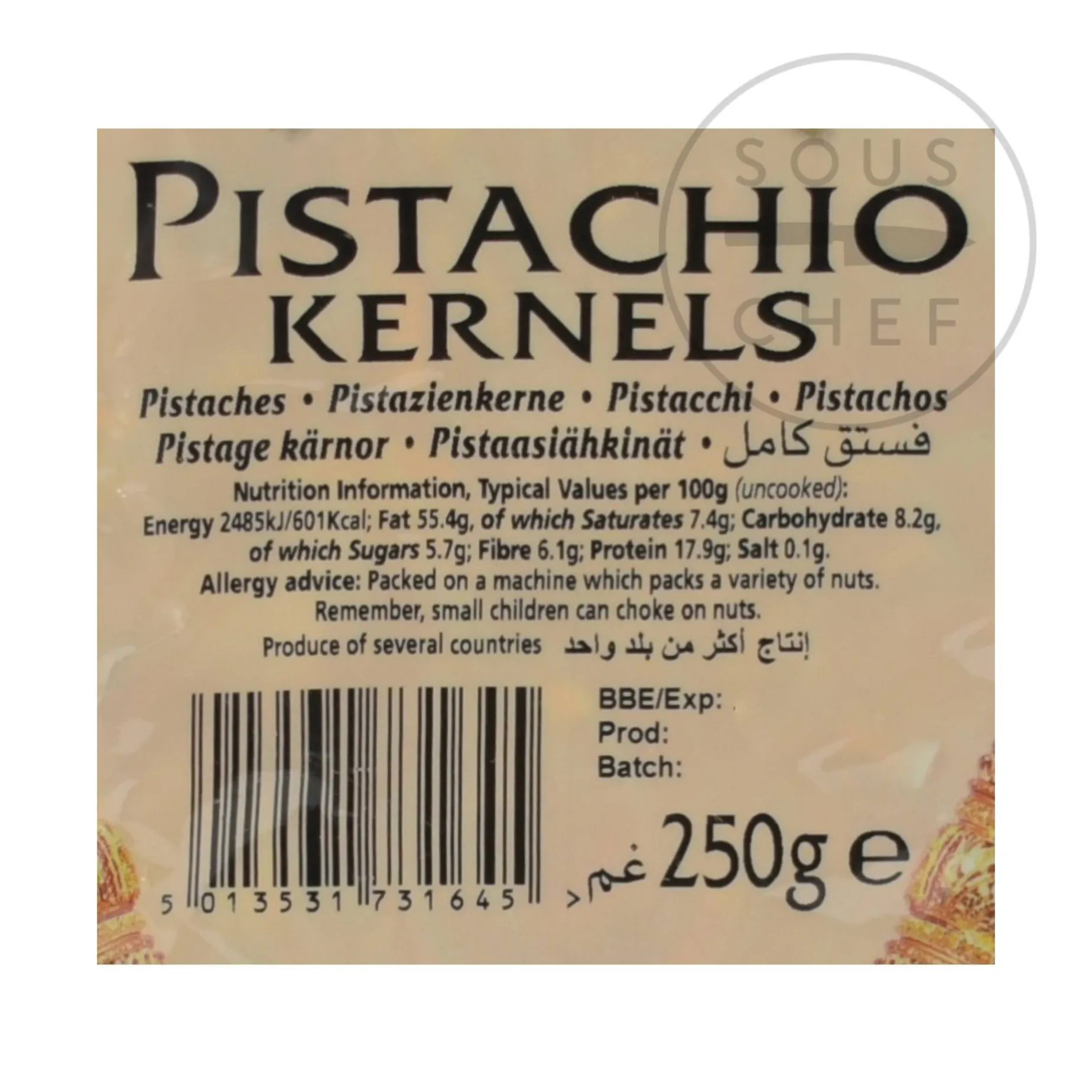 Natco Pistachio Kernels, 250g