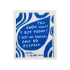 No Snacks No Respect Swedish Compostable Dishcloth