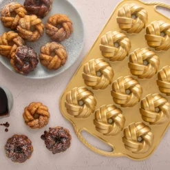 NordicWare Gold Braided Mini Bundt Pan