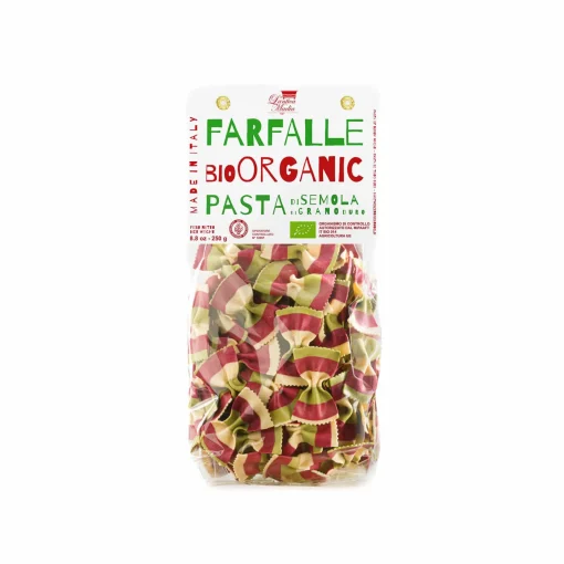 Pasta L'Antica Organic Striped Farfalle, 250g