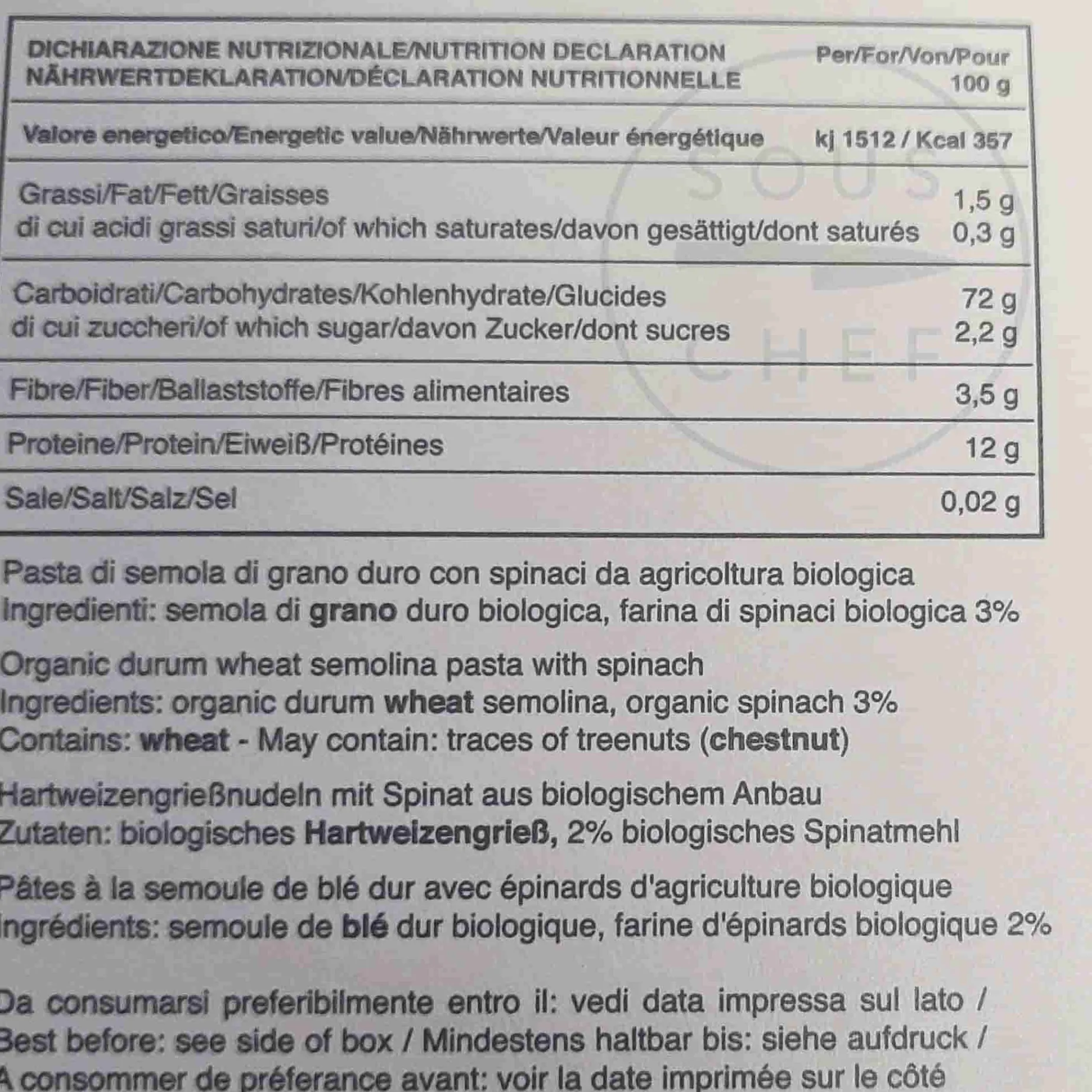 Pasta Liguria Taglierini Verdi, 500g