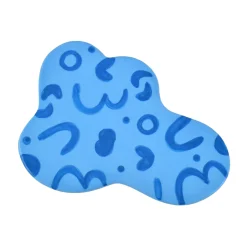 Que Rico Blue Abstract Sergio Tray, 25cm