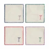 Set of 4 Drinks Cocktail Napkins