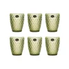 Set of 6 Green Diamond Tumblers, 270ml
