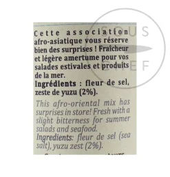 Terre Exotique Fleur De Sel With Yuzu Zest, 90g