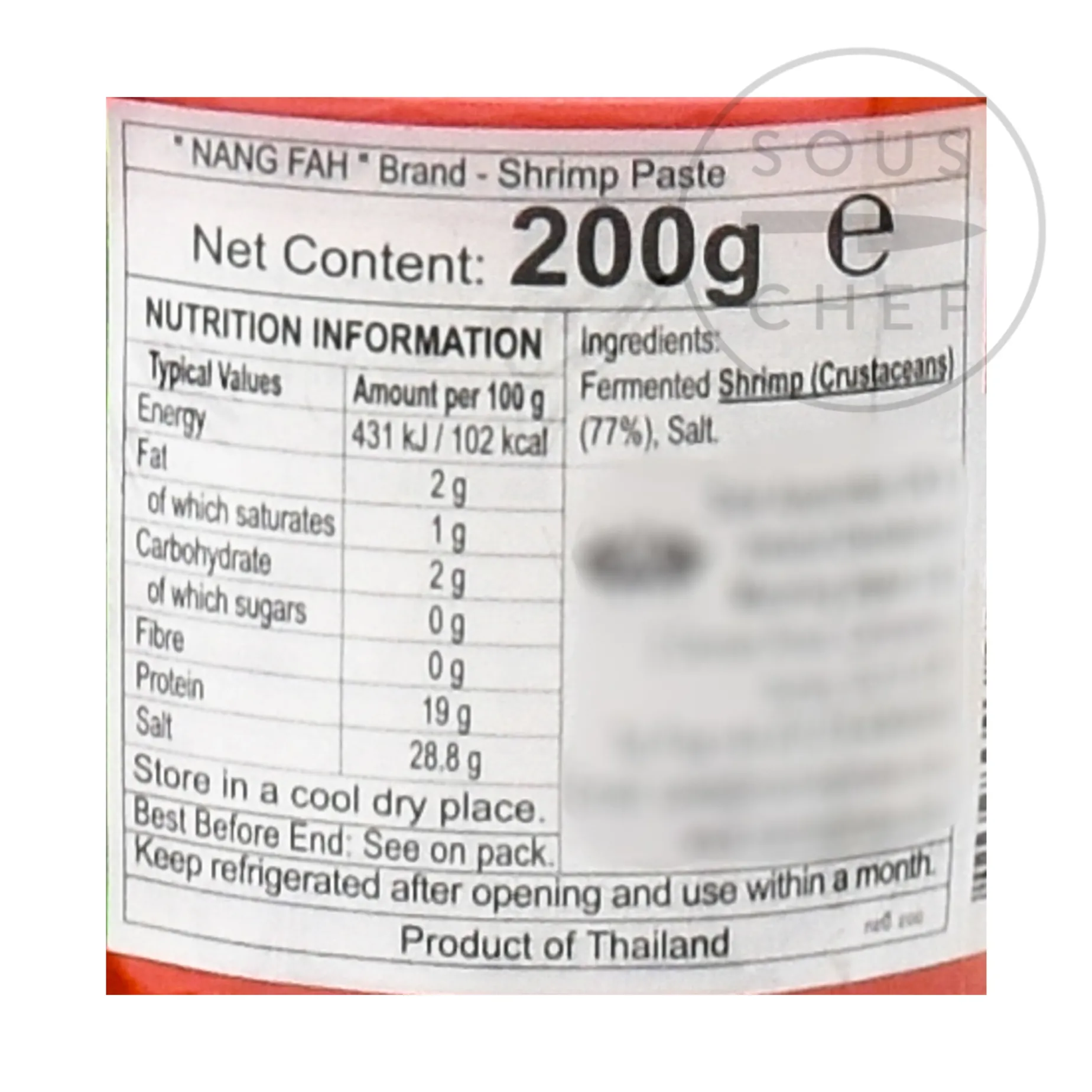 Thai Shrimp Paste, 200g