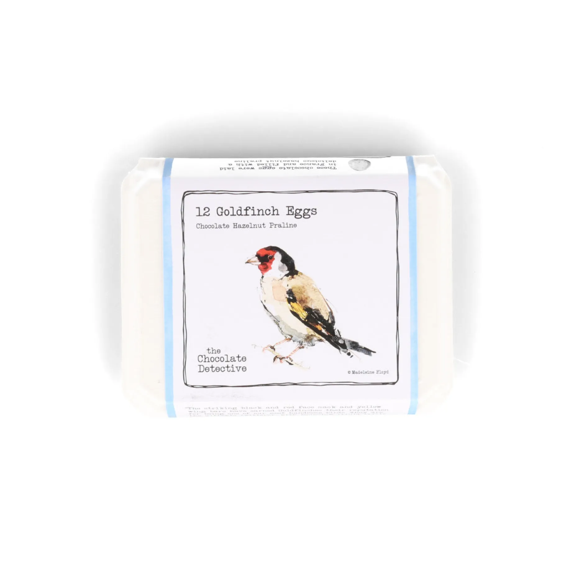 The Chocolate Detective 12 Goldfinch Chocolate Eggs, 150g