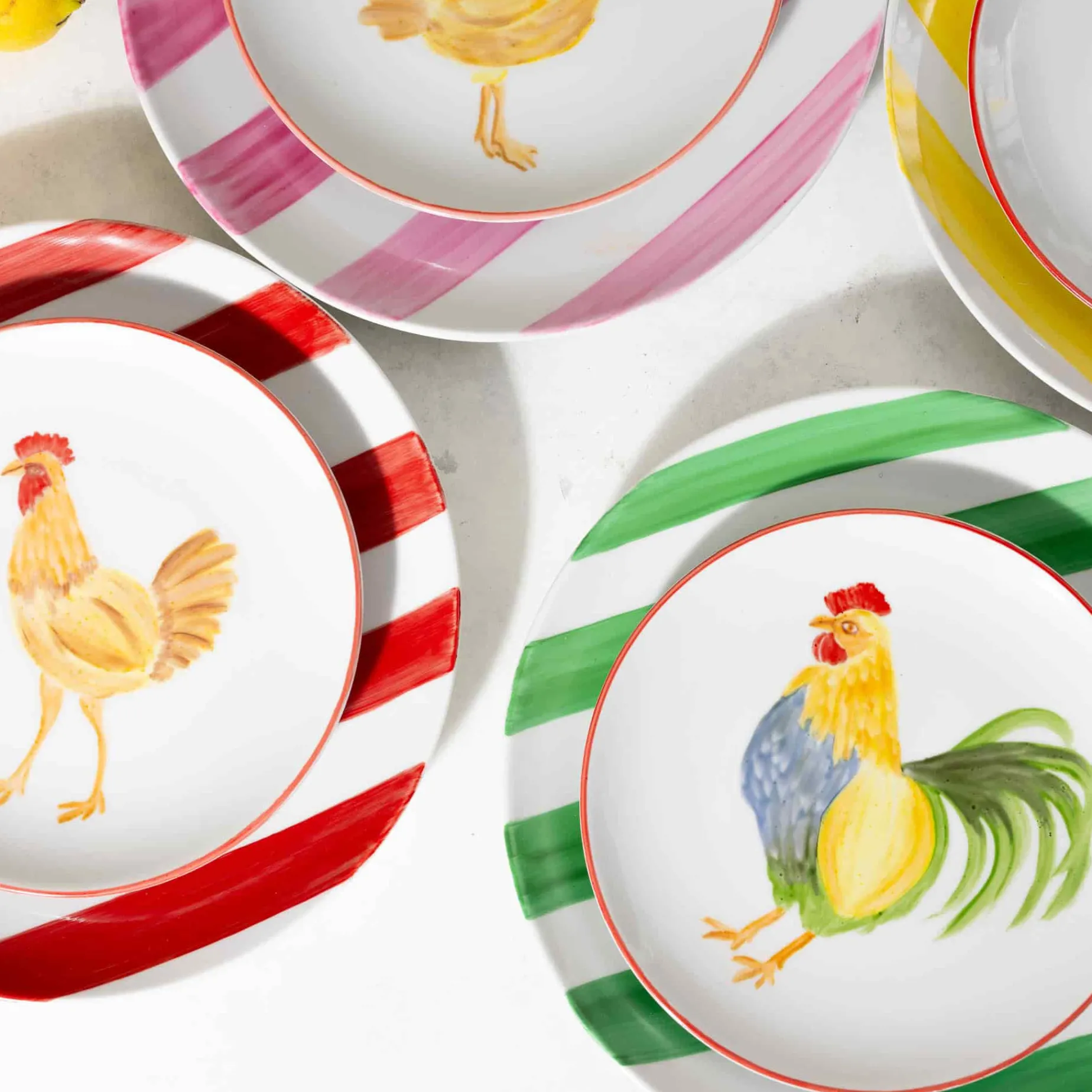 The Platera Manolo Rooster Porcelain Side Plate, 21cm