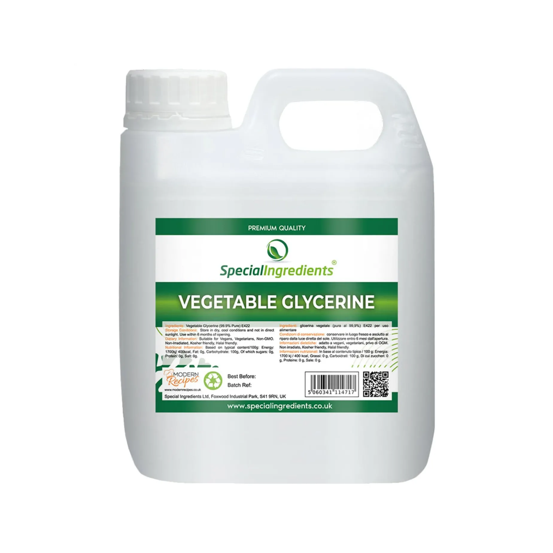 Vegetable Glycerine, 1 Litre