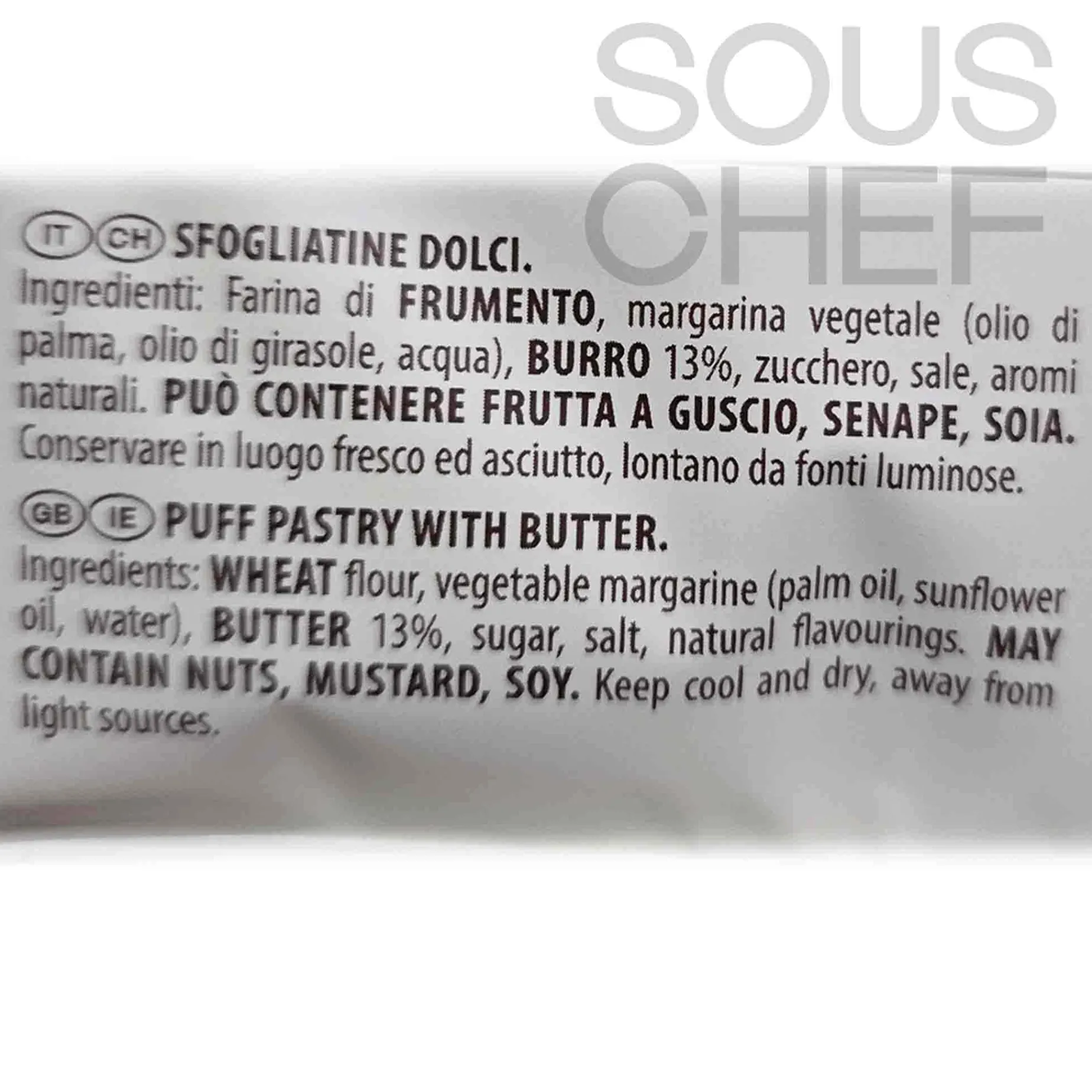 Vicenzi Puff Pastry Millefoglie Sticks, 125g